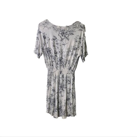 H&M XS‎ White Floral Jersey Dress - Picture 5 of 5